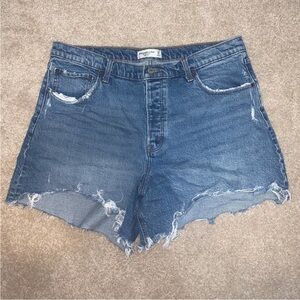 A&F High Rise Dad Shorts 33/16